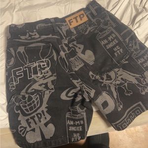 Ftp Psycho Denim shorts